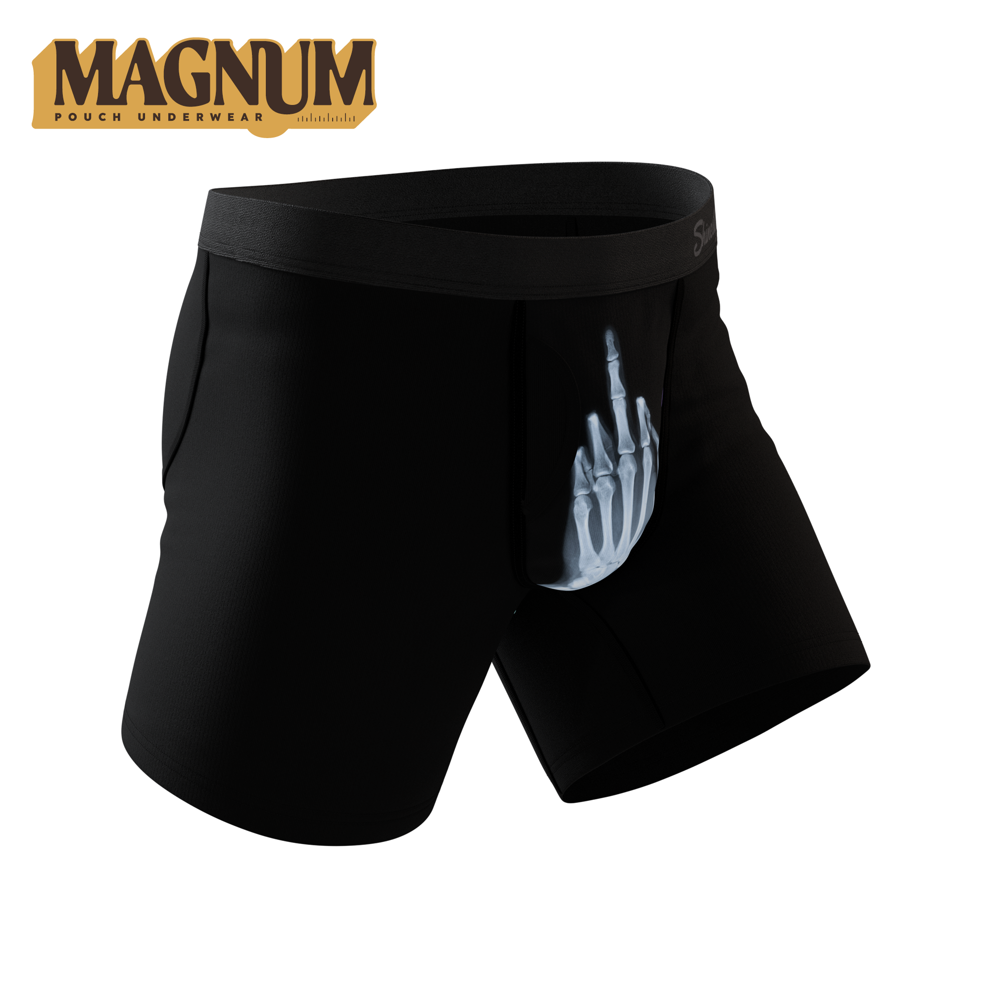 The XXX Ray | Middle Finger X Ray Ball Hammock® Magnum Big Pouch Underwear - Shinesty