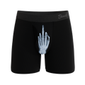 The XXX Ray | Middle Finger X Ray Ball Hammock® Pouch Underwear With Fly - Shinesty