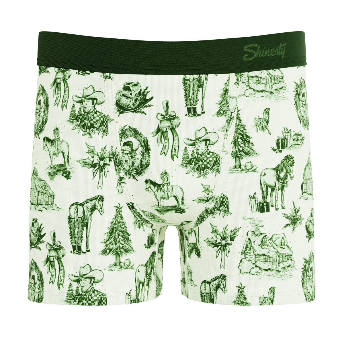 The Western Wonderland | Western Toile Youth Boxer Briefs - Shinesty