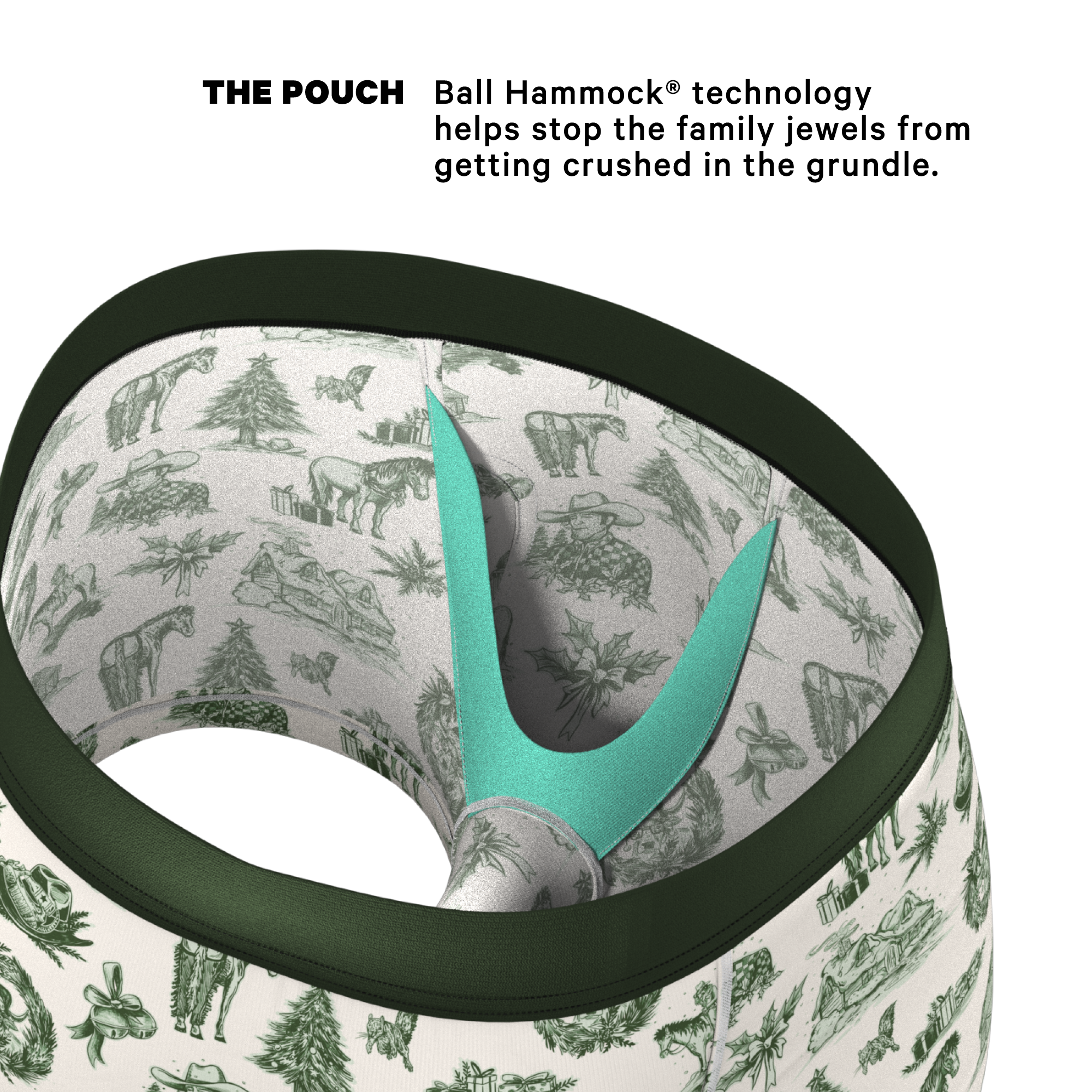The Western Wonderland | Western Toile Ball Hammock® Pouch Trunks Underwear - Shinesty