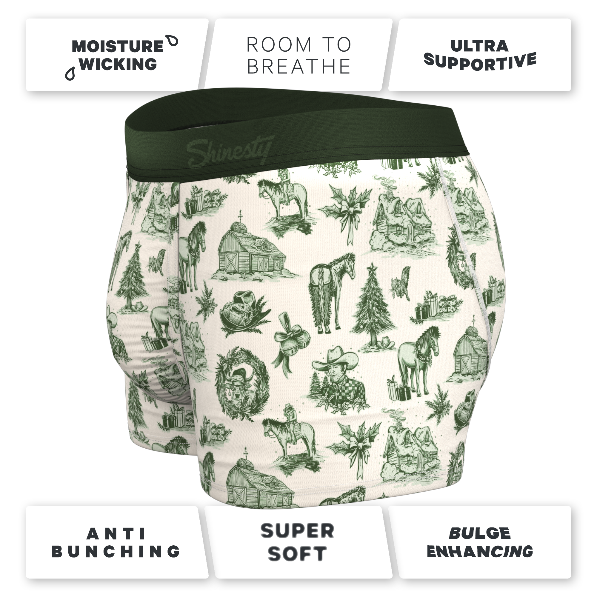 The Western Wonderland | Western Toile Ball Hammock® Pouch Trunks Underwear - Shinesty