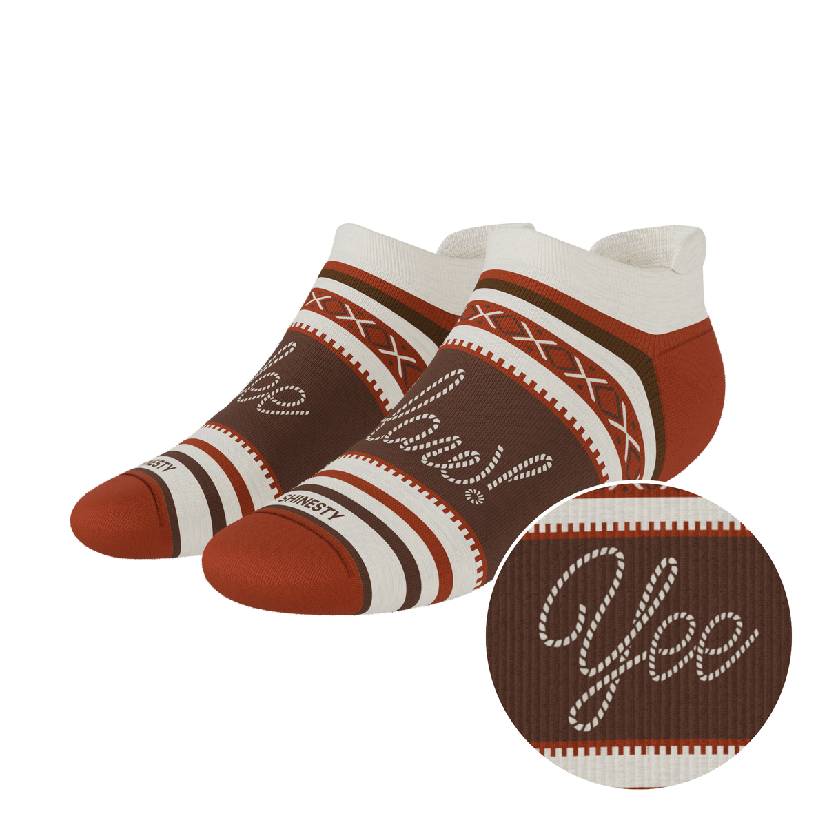 The Yee Haw | Lasso Heel Hammock™ Ankle Socks - Shinesty