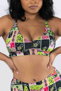 The Area 51 | Retro-Futuristic Alien Boob Hammock™ Plunge Bralette - Shinesty