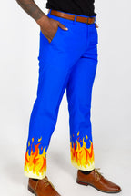 The Blaze Of Glory | Flames Suit Pants - Shinesty