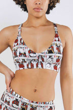 The Bottomless Blackjack | Vintage Playing Cards Boob Hammock™ Plunge Bralette - Shinesty