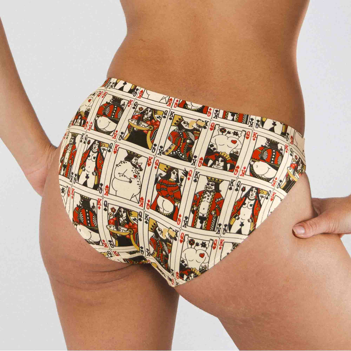 The Bottomless Blackjack | Vintage Playing Cards Modal Bikini Underwear - Shinesty