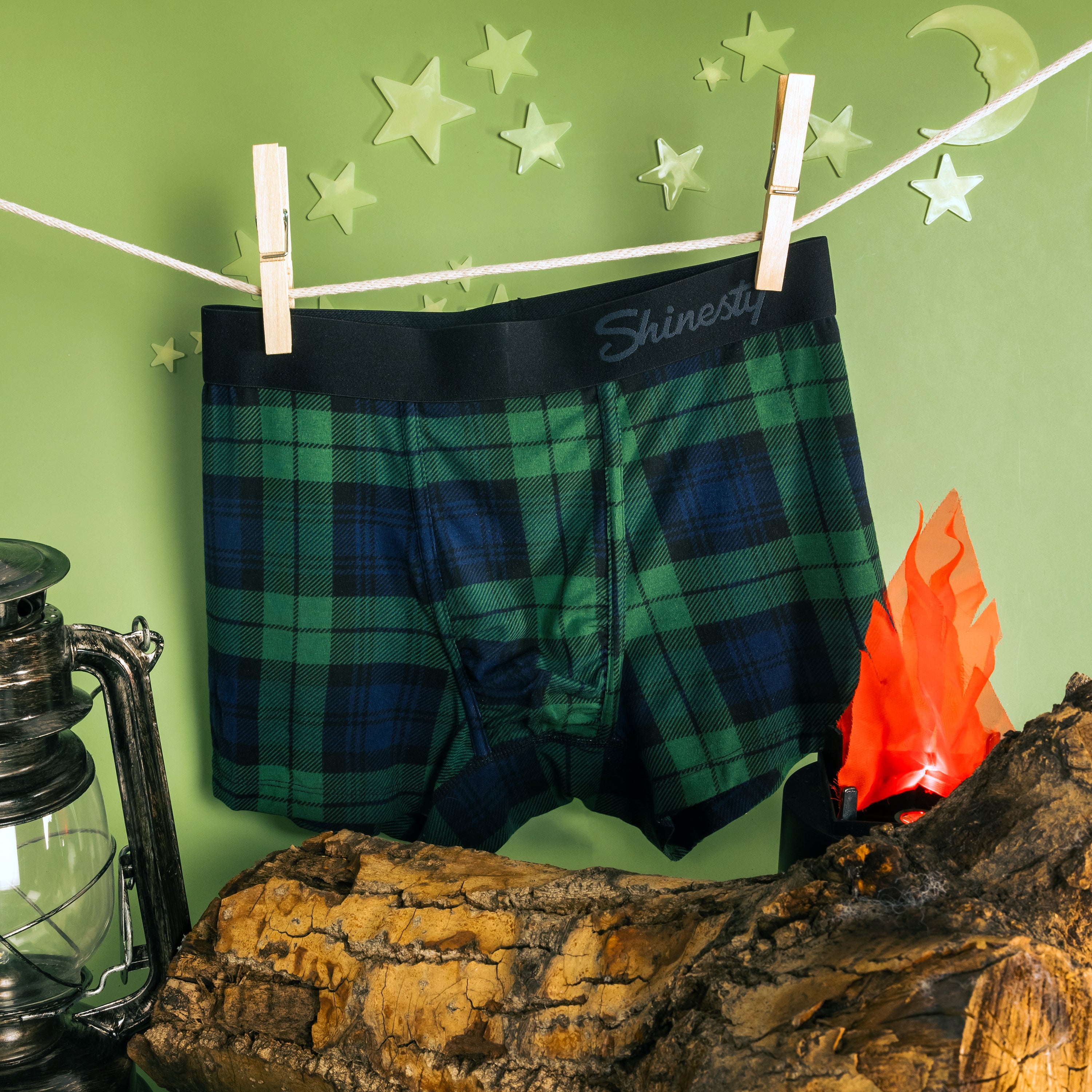 The Black Watch | Tartan Plaid Youth Boxer Briefs - Shinesty