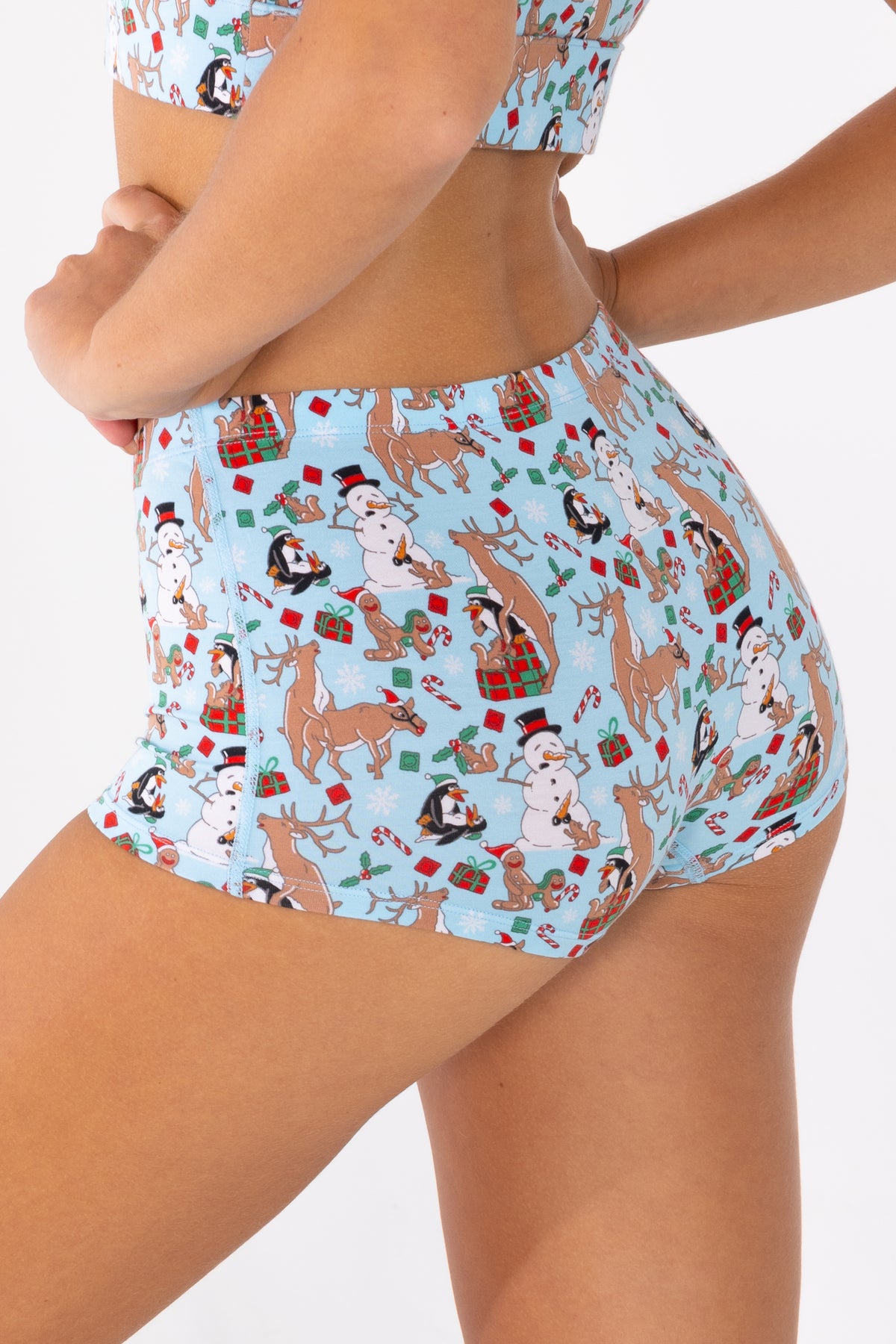 The Christmas Key Party | Christmas Characters Modal Boyshort Underwear - Shinesty