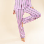The Bubble Gum | Pink Striped SleepDeep™ Women’s Long Sleeve Pajama Set - Shinesty