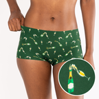 The Champagne Showers | New Years Women’s Seamless Boyshort - Shinesty