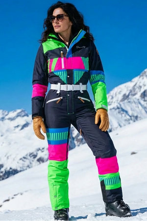 Steep Deep Retro One Piece Ski Suit