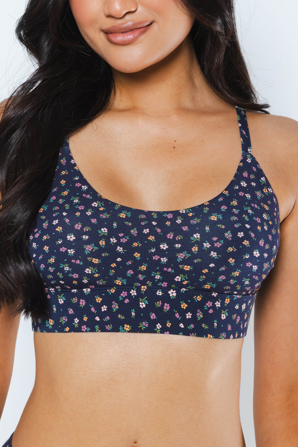 The Ditsy Daisy | Daisy Print Boob Hammock™ Scoop Bralette - Shinesty