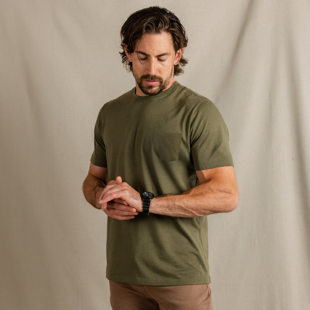 The Manzanilla | Olive Everyman™ Pocket T Shirt - Shinesty