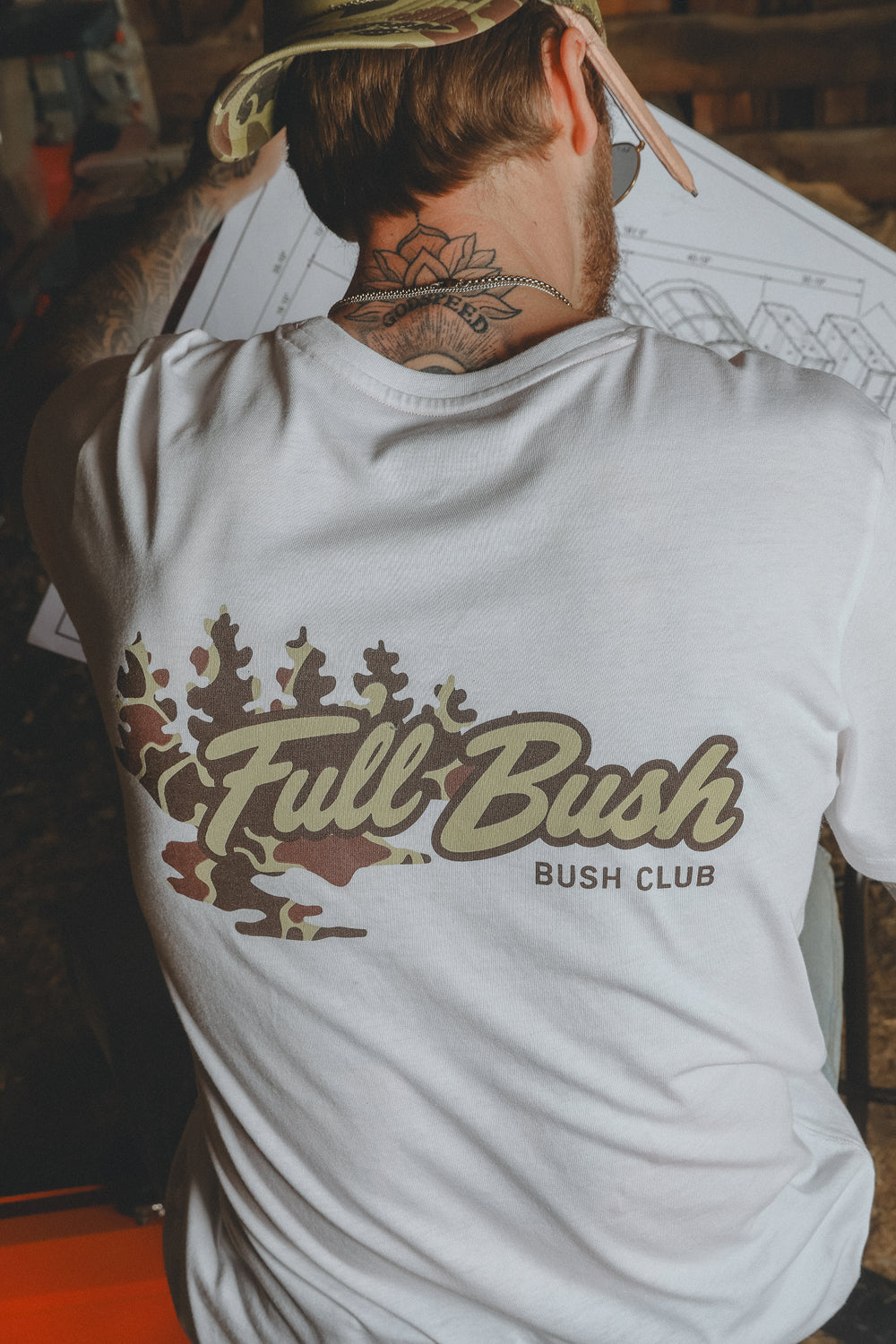 The Pruning Party | White Full Bush Bush Club Everyman™ T Shirt - Shinesty