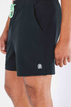 The Funky Fresh | Black and Neon Tribal Ball Hammock® Pouch 5" Swim Trunks - Shinesty