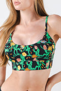 The Garden Of Breedin | Flower Print Boob Hammock™ Scoop Bralette - Shinesty