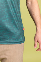 The Green Tea | Golf Holes Topography Men’s Polo - Shinesty