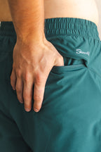 The Green Way | Green Deck Stripe Ball Hammock® 5 Inch Athletic Shorts - Shinesty