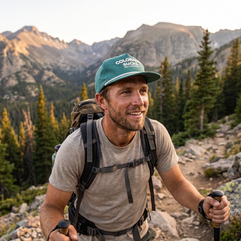 The Liar | Green Colorado Sucks Trucker Hat - Shinesty