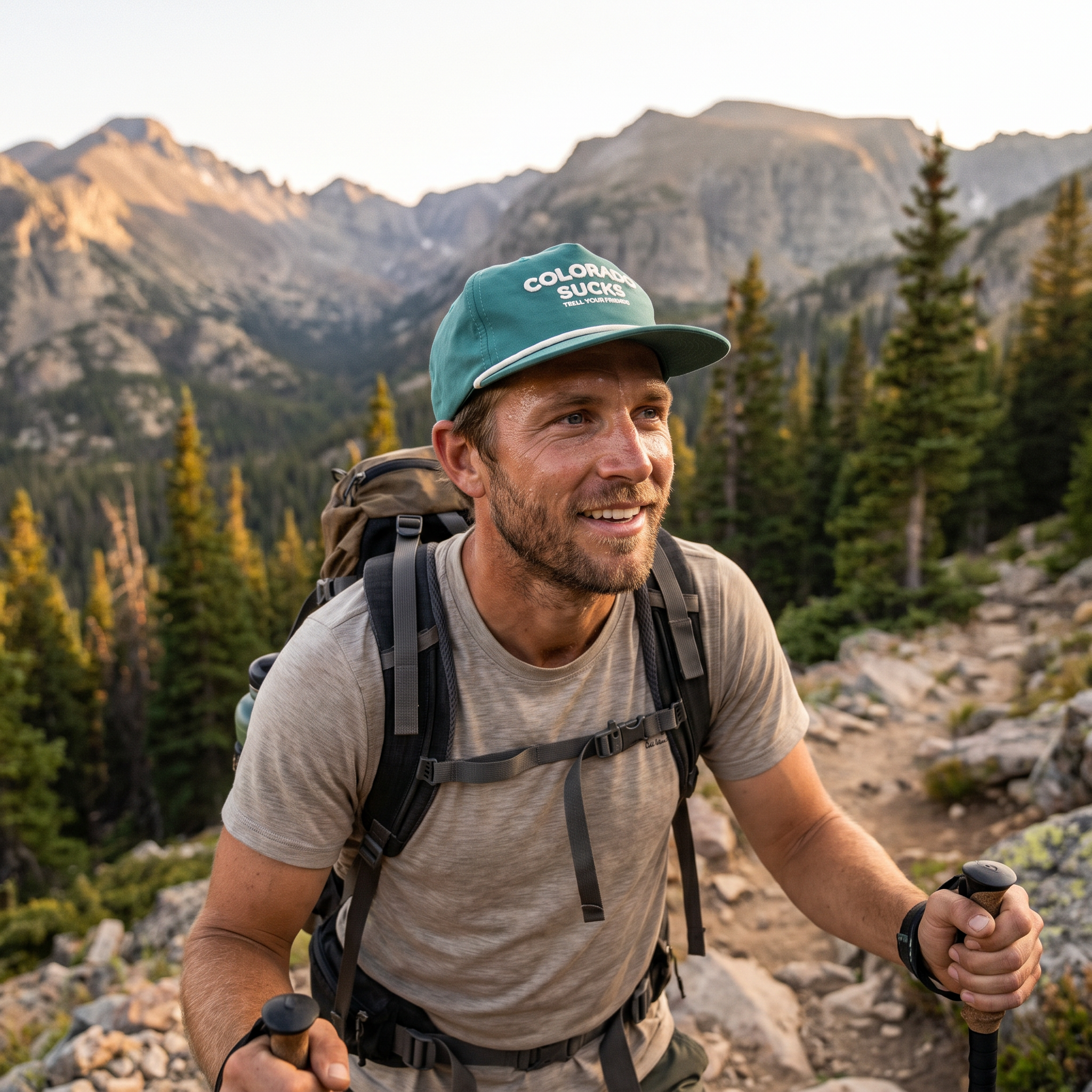 The Liar | Green Colorado Sucks Trucker Hat - Shinesty