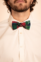 The Clash Of The Tartans | Tartan Patchwork Plaid Men's Printed Bow Tie - Shinesty