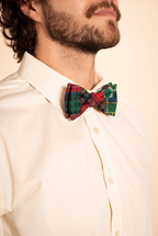 The Clash Of The Tartans | Tartan Patchwork Plaid Men's Printed Bow Tie - Shinesty