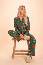 The Cowboy Christmas | Holiday Western SleepDeep™ Women’s Long Sleeve Pajama Set