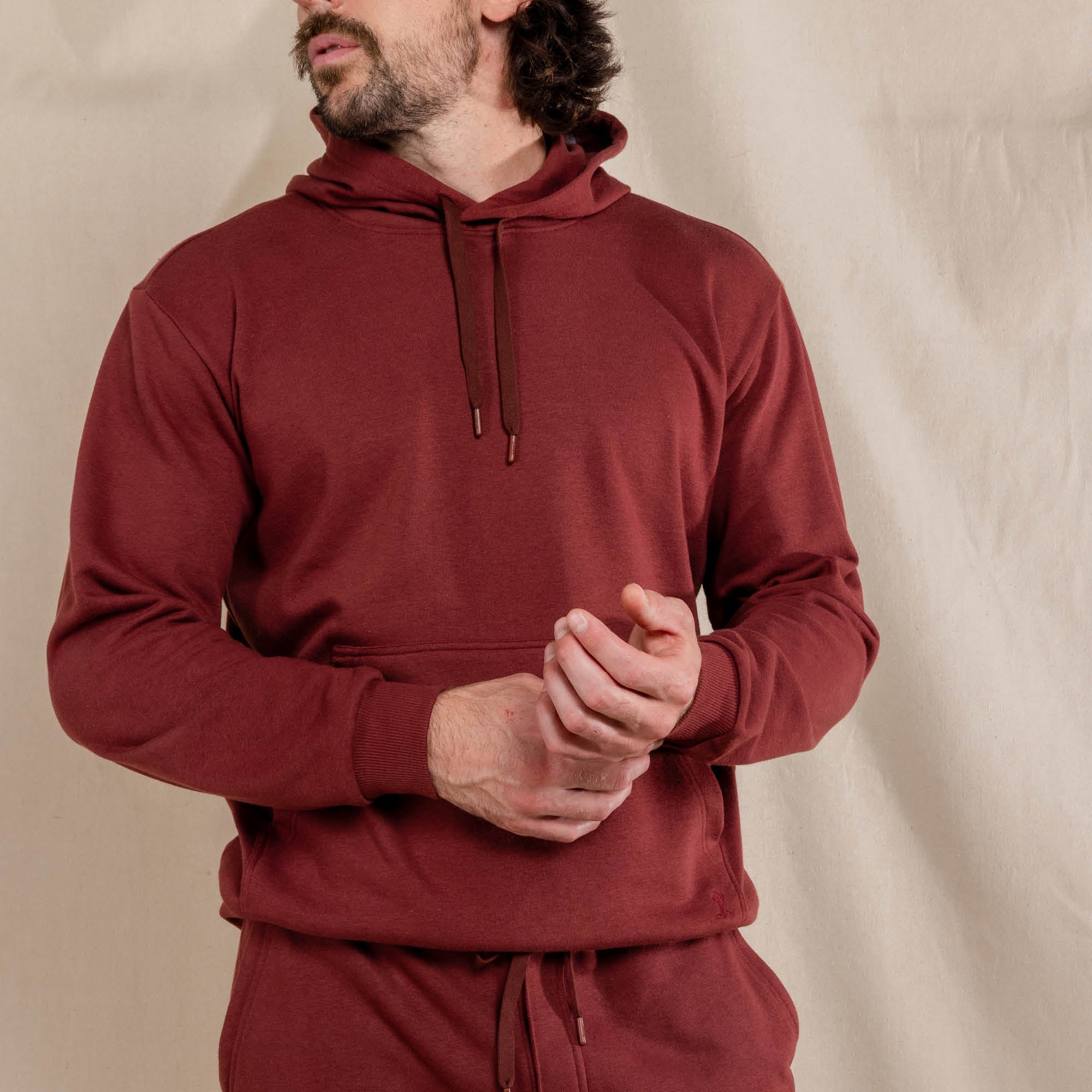 The Maroon Jive | Maroon Goldilocks™ Men’s Lounge Hoodie - Shinesty