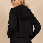 The Threat Level Midnight | Black Goldilocks™ Women’s Half Zip Lounge Hoodie - Shinesty