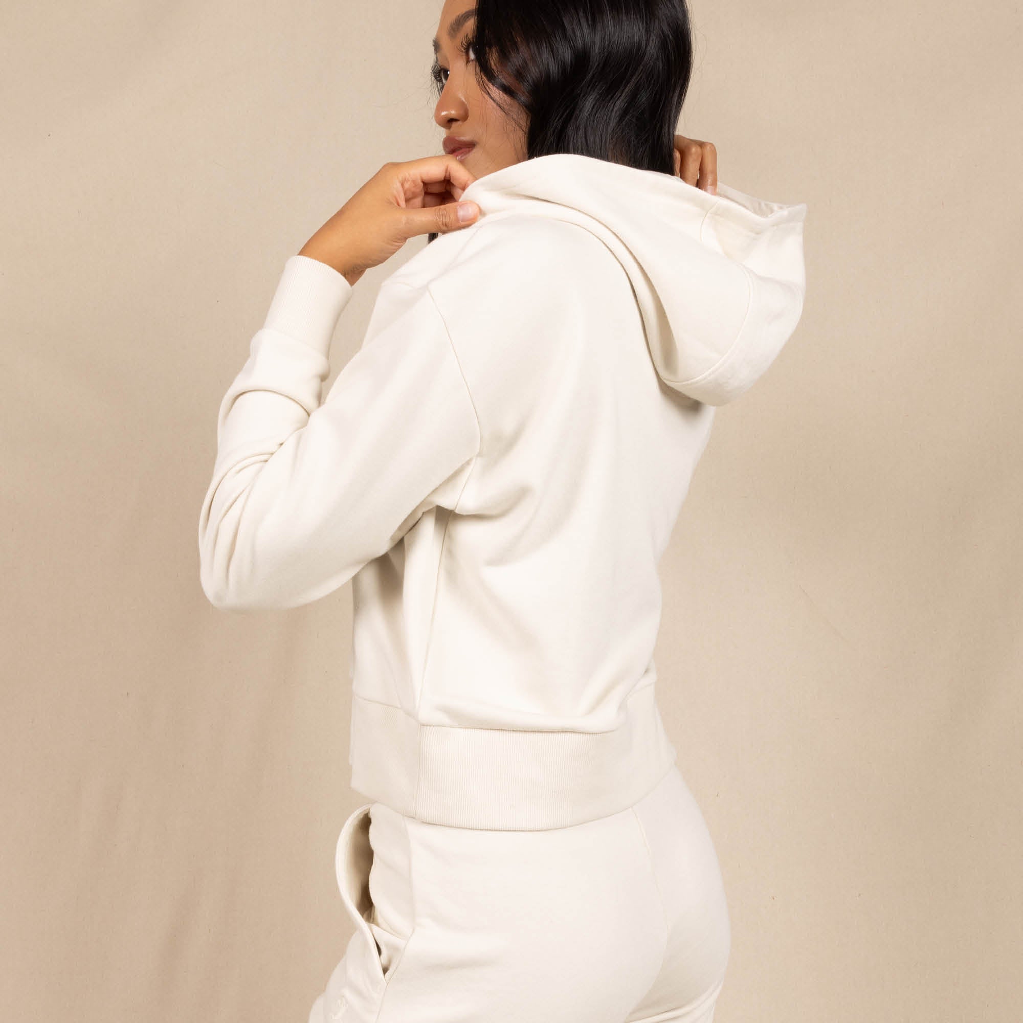 The Cream Of The Crop | Oatmeal Goldilocks™ Women’s Half Zip Lounge Hoodie - Shinesty