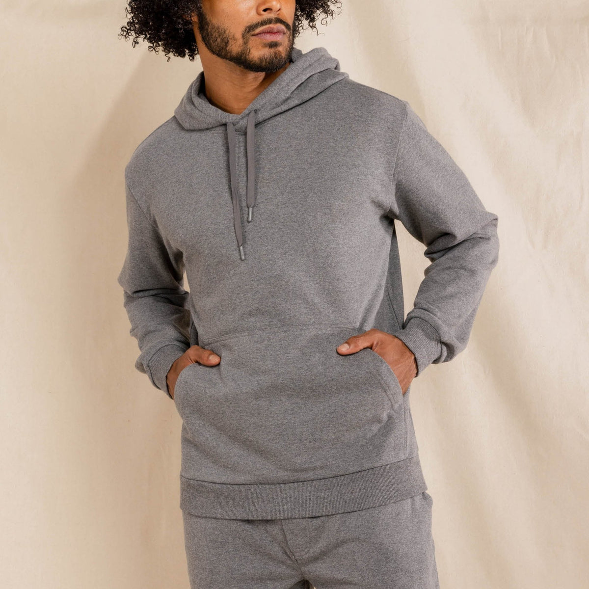 The Seattle Skyline | Grey Goldilocks™ Men’s Lounge Hoodie - Shinesty
