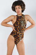 The Hot Spots | Leopard Zip Up One Piece Swimsuit - Shinesty