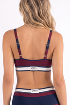 The Pitch | Rugby Stripe Boob Hammock™ Triangle Bralette - Shinesty