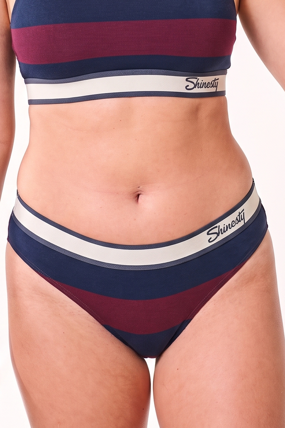 The Pitch | Rugby Stripe Cheeky Underwear with Waistband - Shinesty