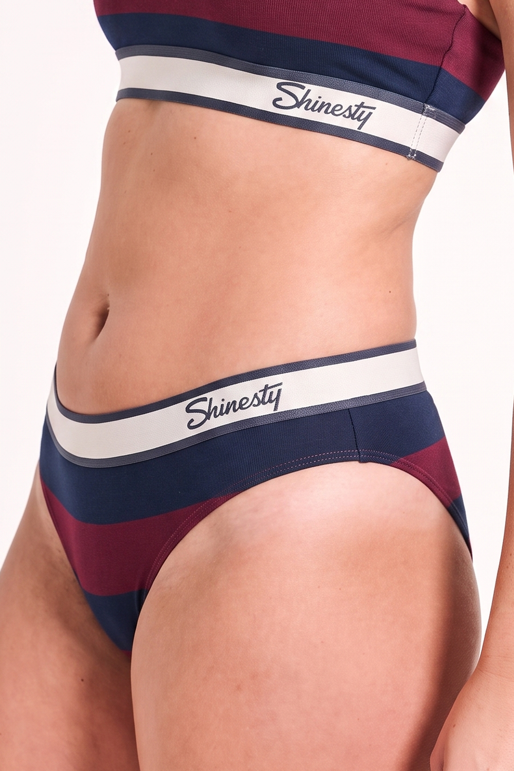 The Pitch | Rugby Stripe Cheeky Underwear with Waistband - Shinesty