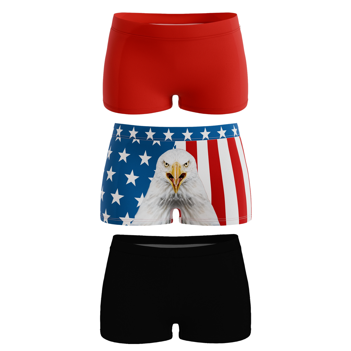 The Patriot | Boyshort Underwear 3 Pack - Shinesty