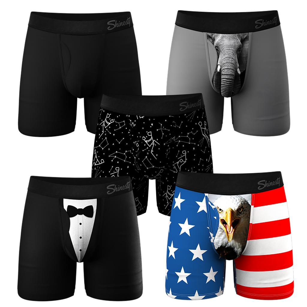 The Ultra Cores Mix | Ball Hammock® Pouch Boxer Briefs with Fly 5 Pack - Shinesty