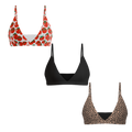 The For the Girls | Boob Hammock™ Triangle Bralette 3 Pack - Shinesty