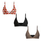 The For the Girls | Boob Hammock™ Triangle Bralette 3 Pack - Shinesty