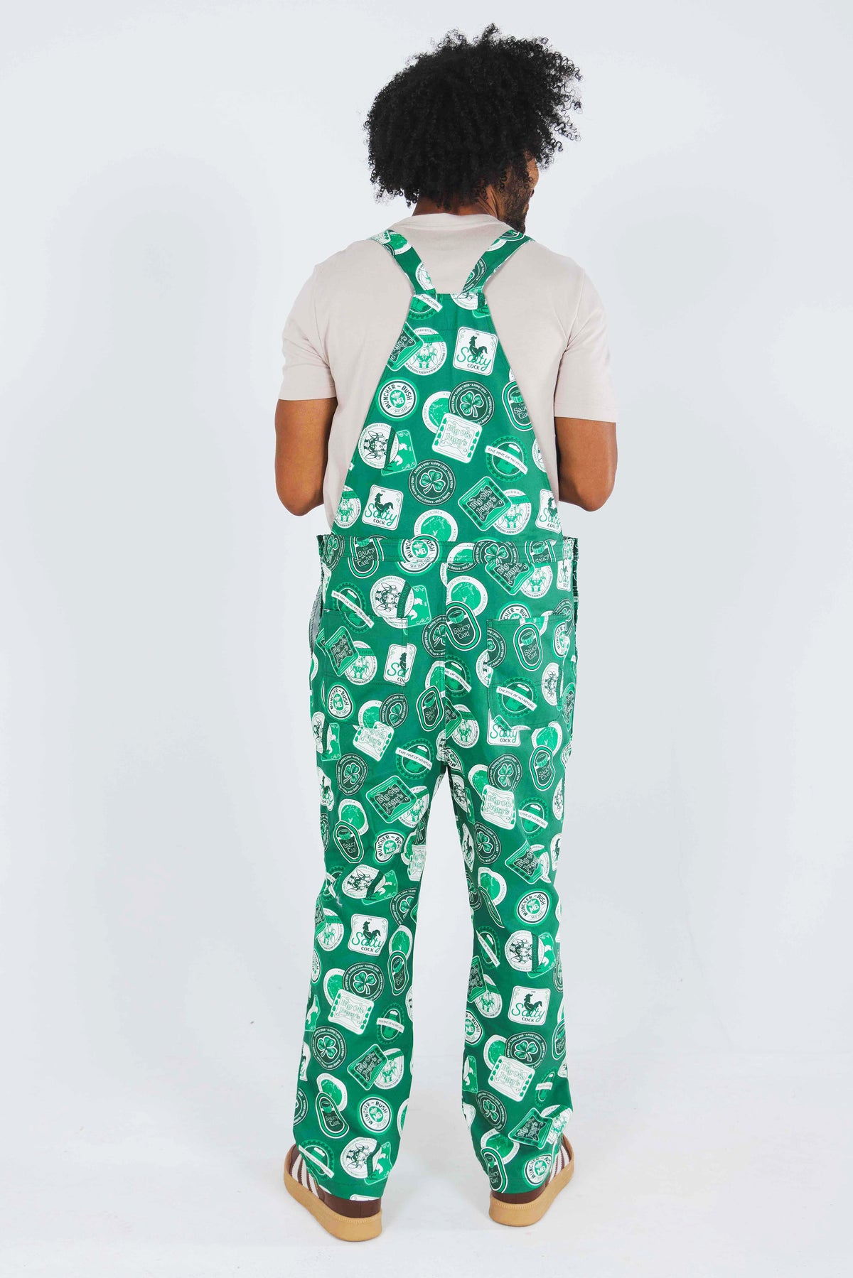 The Irish Pub | Green Irish Coasters Unisex Overalls - Shinesty