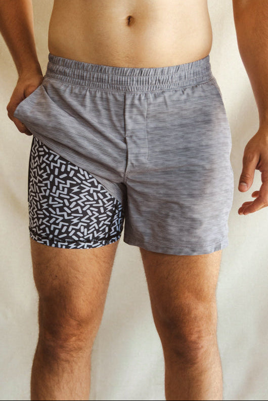 The Junk Trunks | Grey Ball Hammock® 5 Inch Athletic Shorts - Shinesty
