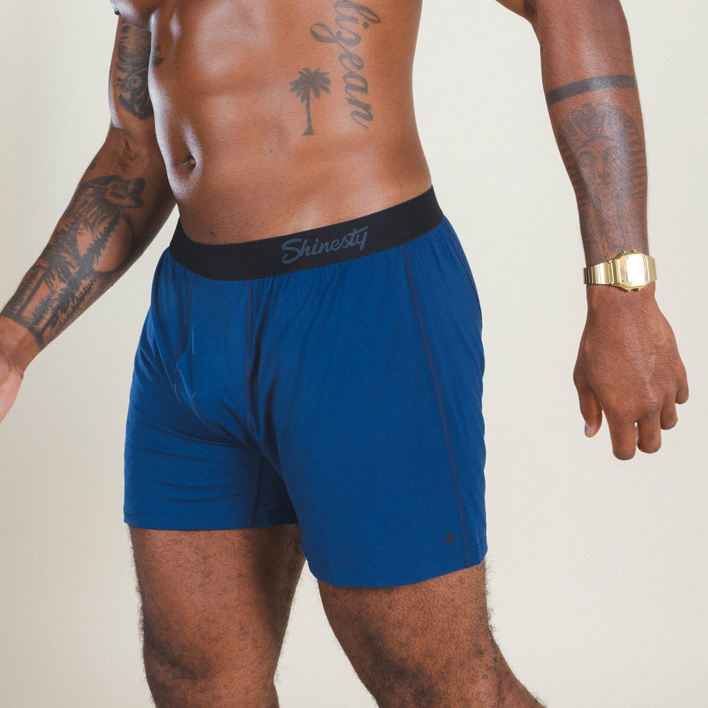 The Big Blue | Navy Boxers - Shinesty