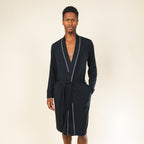 The Threat Level Midnight | Black Long Modal Robe - Shinesty
