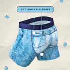 The Never Nude | Denim paradICE™ Cooling Ball Hammock® Pouch Underwear - Shinesty