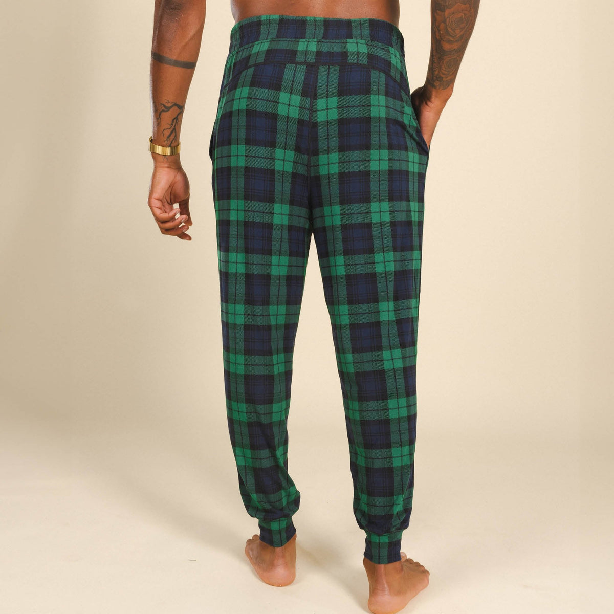 The Black Watch | Tartan Plaid SleepDeep™ Men’s Pajama Joggers - Shinesty