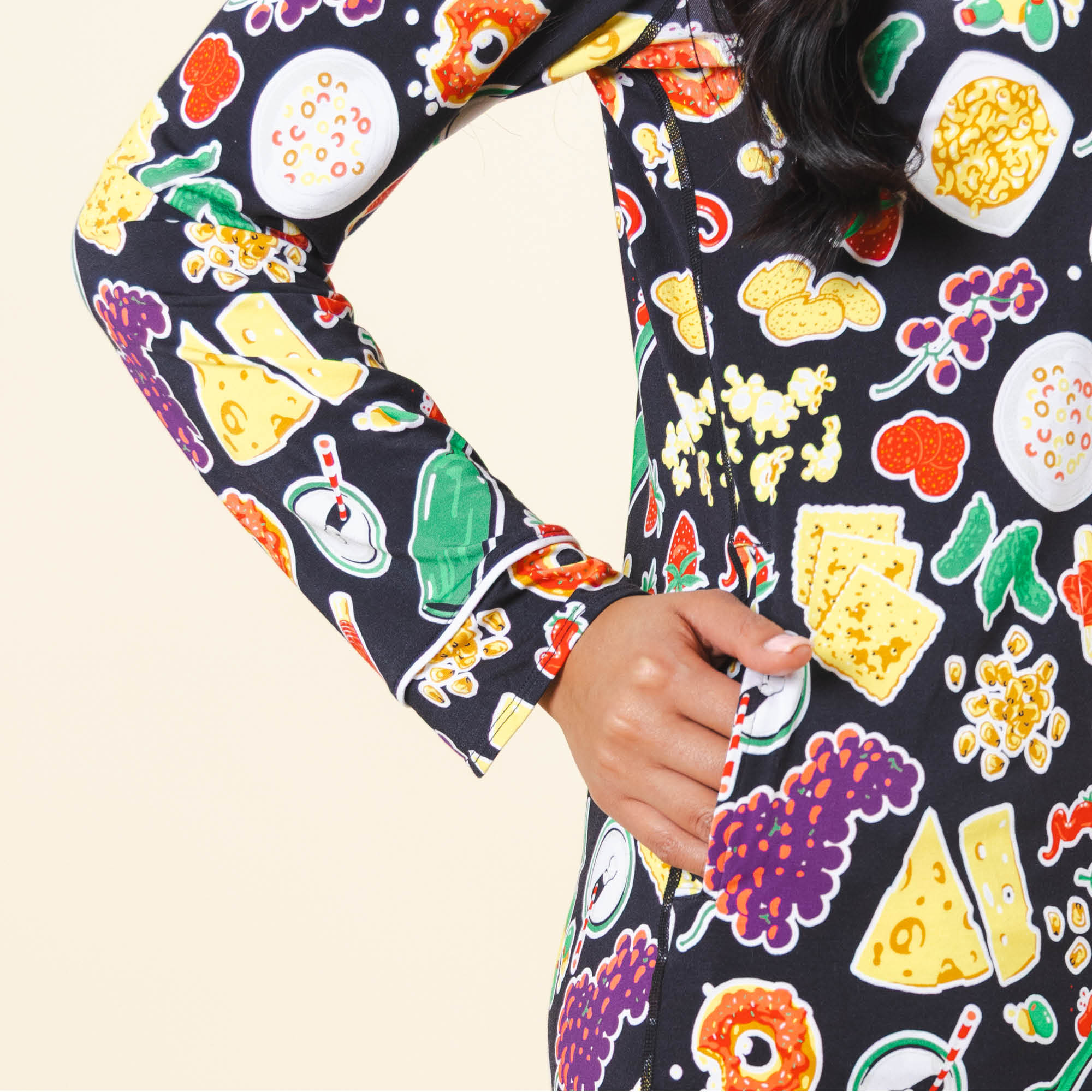 The Charcuterie | Charcuterie SleepDeep™ Long Sleeve Pajama Dress - Shinesty