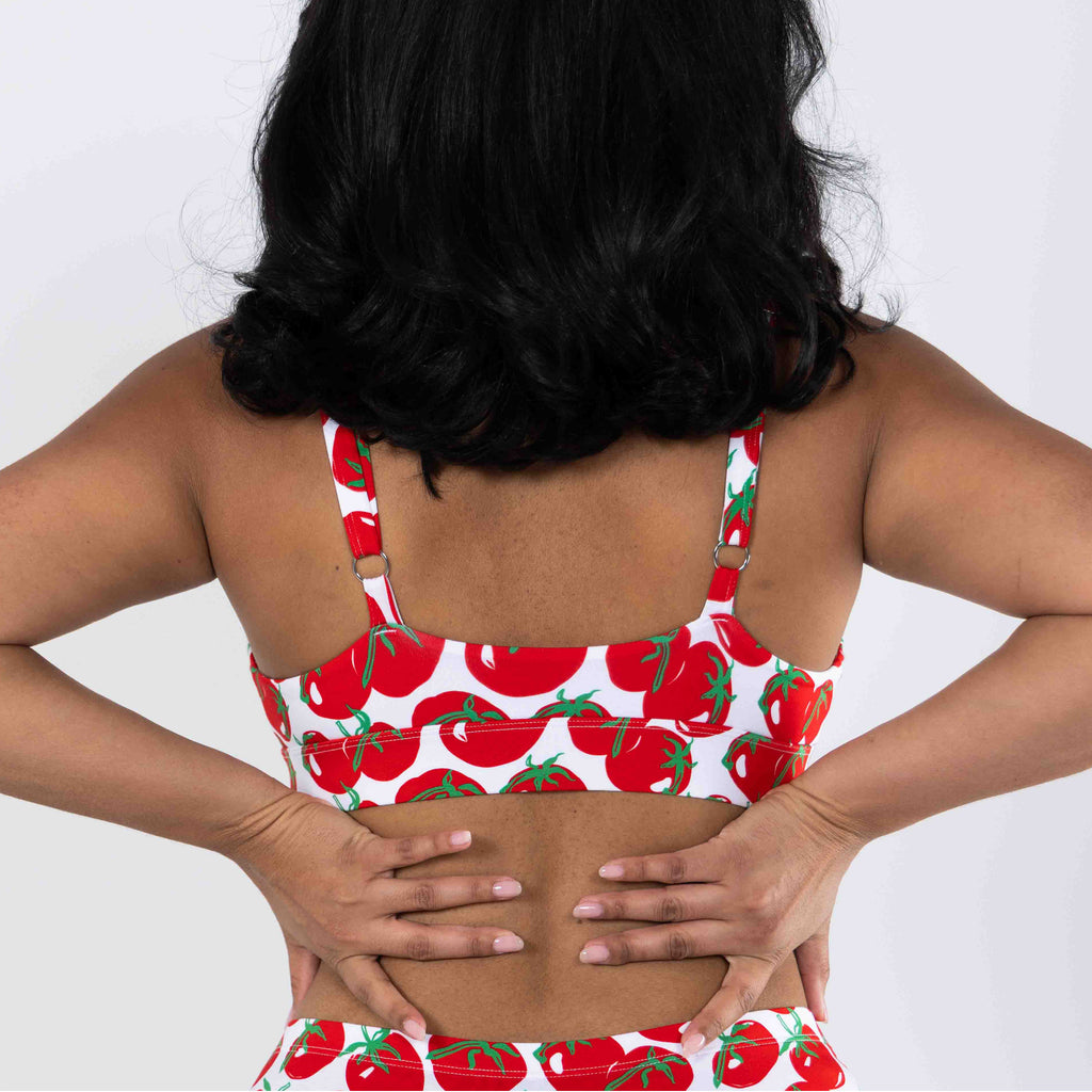 The Roma | Tomato Boob Hammock™ Plunge Bralette - Shinesty