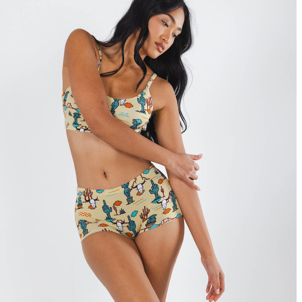 The Mirage | Western Cactus Modal Boyshort Underwear - Shinesty