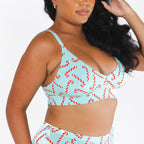The Peppermint Pimp Canes | Candy Cane Boob Hammock™ Plunge Bralette - Shinesty