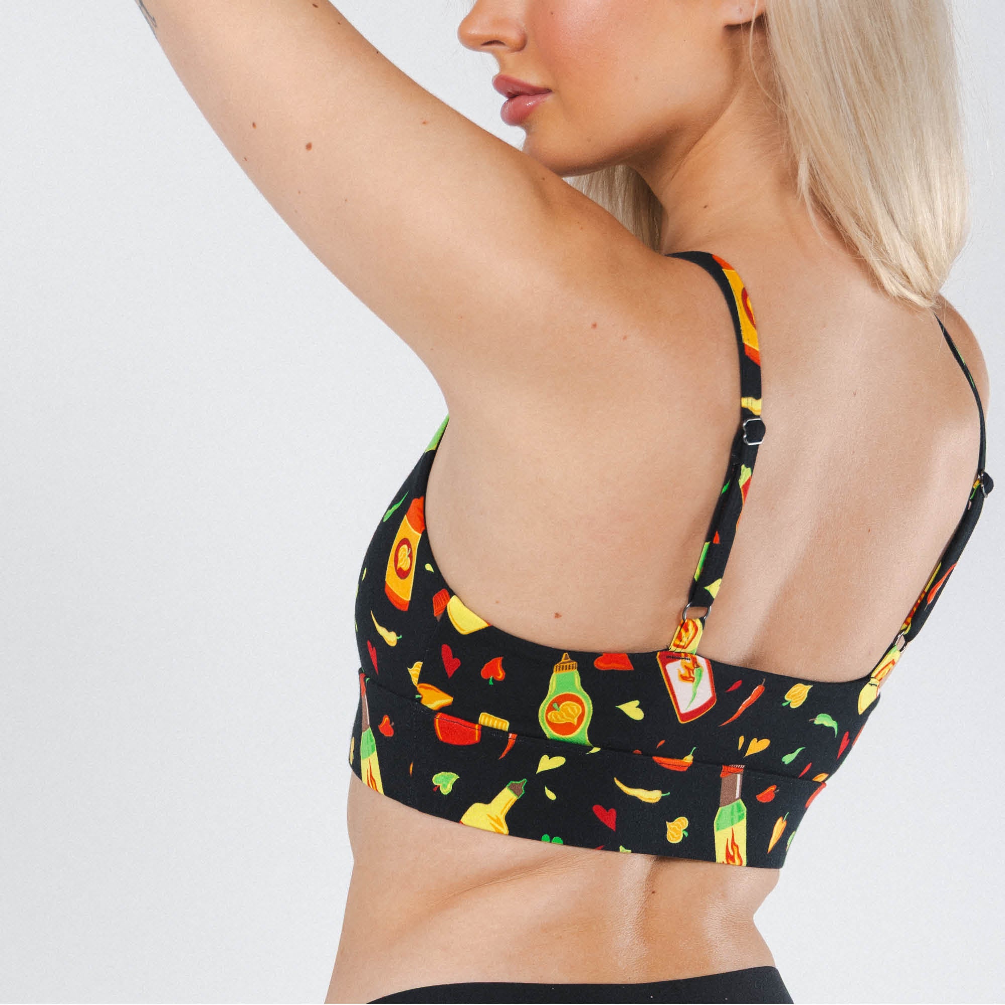 The Gotcha Sriracha | Hot Sauce Boob Hammock™ Scoop Bralette - Shinesty